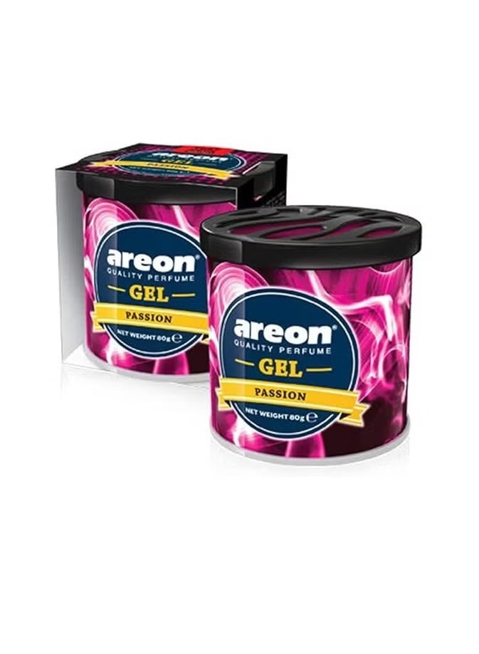 معطر جيل راحة باشون من أريون 80 جرام راحئة جميلة ونفاذة تدوم لفترة طويلة لتعطير المكاتب والغرف والسيارات